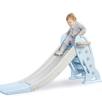澳乐 滑滑梯儿童室内家用幼儿园宝宝游乐场小型小孩加厚滑梯玩具带篮球架 小火箭滑梯