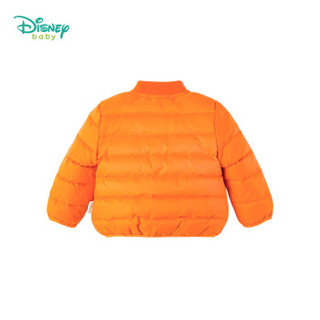 迪士尼(Disney)儿童衣服羽绒服冬款男宝宝卡通时尚保暖休闲外套184S1010 橘黄 24个月/身高90cm