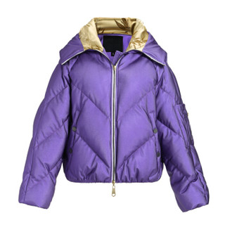 设计师品牌 SIMONGAO  金沙涂层短款羽绒服 紫色 XS
