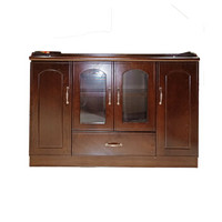 理邦茶水柜贴木皮储物柜办公柜餐边柜1.2米C1201胡桃色