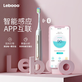力博得(Lebooo)京东专供声波电动牙刷自营成人全自动牙刷智能（2个刷头）优漾象牙白
