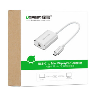 绿联 Type-C转Mini DP扩展坞 通用苹果MacBook USB-C转换器转接头数据线充电拓展坞转雷电接口接显示器40867