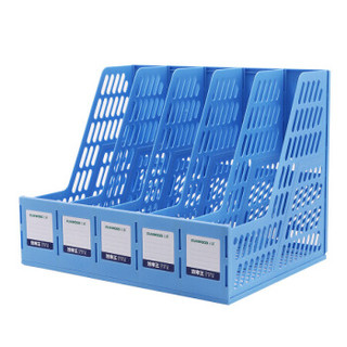 三木 SUNWOOD 加厚耐用五联文件筐栏  大包装24个/箱   雅丽蓝   FB400-5