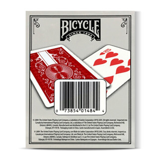 BICYCLE扑克牌 美国进口单车牌 高档扑克 威望塑料牌1副装 红色