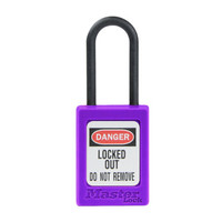 MASTERLOCK/玛斯特锁 工业安全挂锁 绝缘 防磁 防电火花 工程电力锁 上锁挂牌 S32 紫色