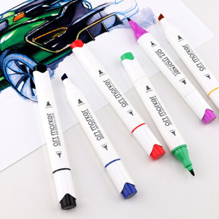 宝克（BAOKE）MP2913-60 酒精油性双头马克笔套装 学生手绘漫画设计绘画彩笔画笔记号笔60色