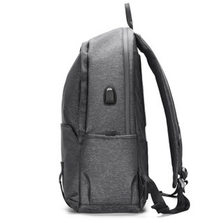 POLO 双肩包男士休闲旅行背包大容量时尚电脑包可装15.6英寸ZY090P801J 灰色