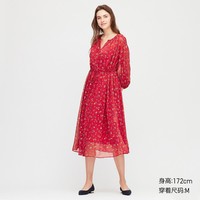 UNIQLO 优衣库 426611 女士雪纺连衣裙