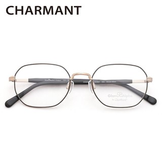 CHARMANT 夏蒙 Glam Alpha系列 GA38027合金全框光学镜架+依视路 钻晶A4 1.60非球面镜片*2