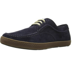 Hush Puppies 暇步士 Teague Roadcrew 男士休闲皮鞋 Navy Suede/Gum US7