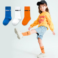 馨颂儿童袜子三双装潮款男女中大童中筒袜套装 XL(10-12岁)