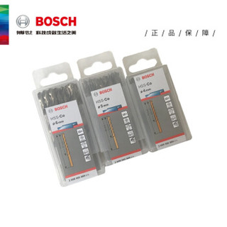 博世 BOSCH 高速钢麻花钻头-含钴麻花钻头6.5 mm HSS-Co  (10支装)（2608585890）