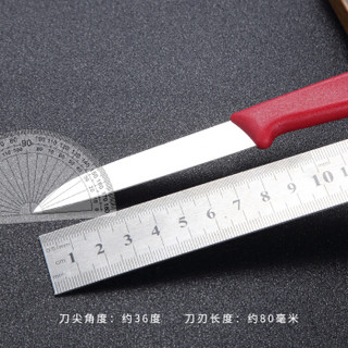 维氏(VICTORINOX)瑞士军刀 厨具刀具不锈钢水果刀便携刨皮刀厨房小刀具瑞士刀削皮刀 直柄红色5.0401