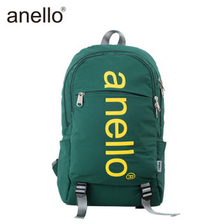 anello 男女旅行包大标志LOGO印花日用双肩背包B2481 绿色