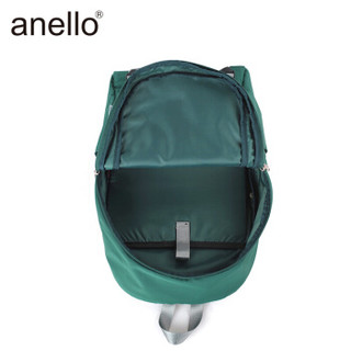 anello 男女旅行包大标志LOGO印花日用双肩背包B2481 绿色