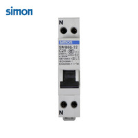 西蒙（SIMON）低压电器空气开关1PN 25A断路器SMB68L-63C25/1N