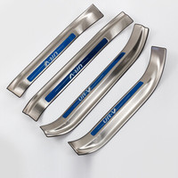 小忙牛(Mcow)小忙牛改装饰适用本田冠道门槛条17/18款URV专用车门迎宾脚踏板 URV 外置不锈钢蓝标bturv0085