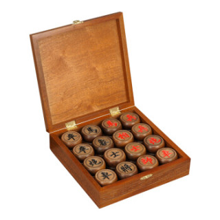 御圣象棋 土沉香实木象棋盒装 6分中国象棋套装