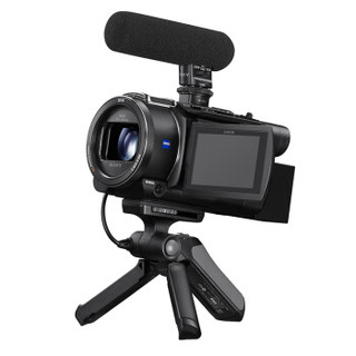 索尼（SONY）FDR-AX45家用/直播4K高清数码摄像机 VLOG视频拍摄解决方案（手柄/麦克风套装）