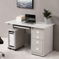 ZHONGWEI 中伟 钢制办公桌电脑桌职员桌财务桌员工桌带锁带抽屉 1200