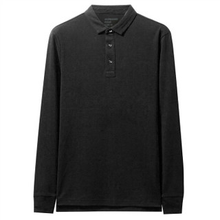 佐丹奴（Giordano） POLO衫 男Polo衫加厚秋款厚实男士长袖polo衫棉质01019779  09标志黑色 大码