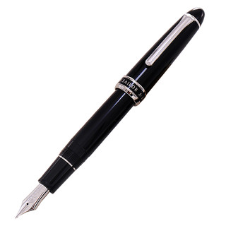 SAILOR 写乐 钢笔 长刀研系列 黑银 0.9mm 礼盒装