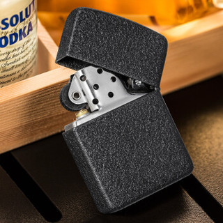 ZIPPO 之宝 打火机 1941复刻黑裂漆28582 打火机 防风煤油火机