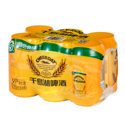 千岛湖头道榨麦汁小金罐啤酒330ml24听整箱装