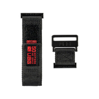 UAG 苹果手表表带运动系列 回环款适用于iwatch4/iwatch2 3  40/38mm  黑色