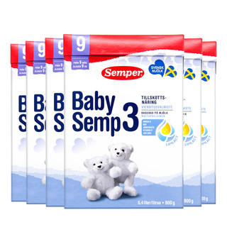 88VIP：Semper 森宝  婴幼儿奶粉 3段 800g*6盒