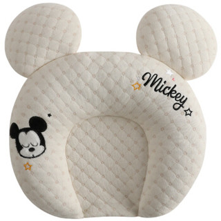 Disney 迪士尼 母婴 婴儿定型枕新生儿U型枕头宝宝舒适透气乳胶护颈枕米奇20801045