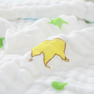 南极人(Nanjiren)婴幼儿浴巾水洗纱布 超柔纱棉盖毯新生儿宝宝空调被毯子星辰皇冠105*105cm