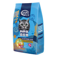 珍宝（SANPO） 猫粮 喜多鱼全价成猫鸡肉味 通用型猫粮5.4kg