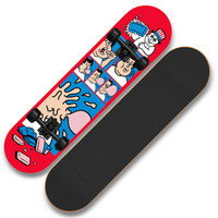 能耐 双翘板滑板运动男女刷街流行滑板枫木四轮滑板儿童初学者代步板 口香糖 V1002-12-A