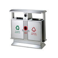 瓦图 WATU 酒店定制 不锈钢户外垃圾桶果皮箱 市政物业公园街道分类垃圾箱室外环卫筒