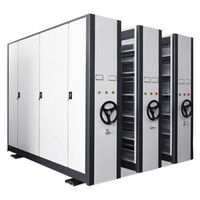 中伟电动密集架移动式档案柜文件资料架钢制轨道电动密集架 一列10组每立方单价 单组尺寸900mm*2300mm*560mm