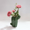 Smart Art  新款创意个性北欧风陶瓷深绿色仙人掌阳台花园装饰桌面花瓶花插