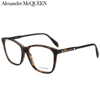 亚历山大·麦昆(AlexanderMcQUEEN)眼镜框女 镜架 透明镜片玳瑁色镜框AM0191O 002 54mm