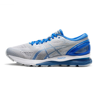 亚瑟士 asics GEL-NIMBUS 21 LITE-SHOW 男子跑步鞋 1011A207-020 灰色/蓝色 41.5