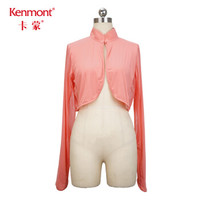 卡蒙（Kenmont）km-3393 防晒衣女夏天薄款短外套开衫长袖防晒服防紫外线防晒披肩 阿卡珊瑚 S (披肩专拍)