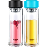 HAERS 哈尔斯 双层耐热玻璃杯 320ml