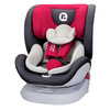 阿罗德 arod 婴儿童安全座椅0-4-12岁汽车用 宝宝可坐可躺360度旋转isofix接口 海神盾 波尔红