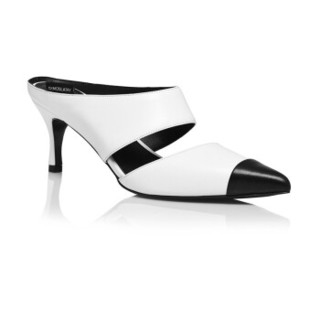 DYMONLATRY 设计师品牌 跨界w.RONG系列 撞色中空穆勒鞋 白色 37