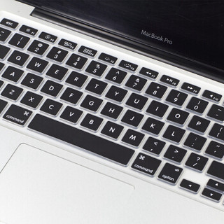 ESCASE MacBook Air苹果电脑键盘膜13英寸(2017款Core老款MacbookPro/15.4英寸通用)Apple电脑配件 软透黑