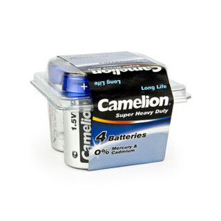 Camelion 飞狮 碳性电池 干电池 R20P/D/大号/1号 电池 4节 燃气灶/热水器/收音机/手电筒