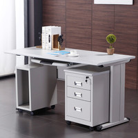 佐盛钢架办公桌工作台电脑桌财务桌职员桌写字台 120*60款式7