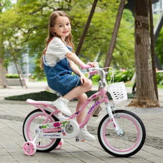 特酷婴童（TOOKKE）儿童自行车公主款单车3-6-8岁小孩山地车女宝宝脚踏车小学生童车 14寸 香香公主 粉色