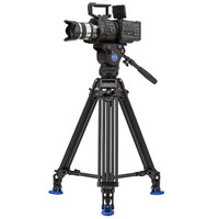 BENRO 百诺 BV6 专业摄像脚架套装动平衡阻尼可调 双管三脚架液压云台