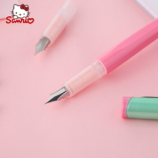 Hello Kitty凯蒂猫学生直液式可擦钢笔换囊墨水双色笔杆套装 KT31403