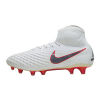 耐克NIKE 男子 足球鞋 OBRA 2 ELITE DF FG 鬼牌2代高帮世界杯配色人草足球鞋 AH7301-107白色45码